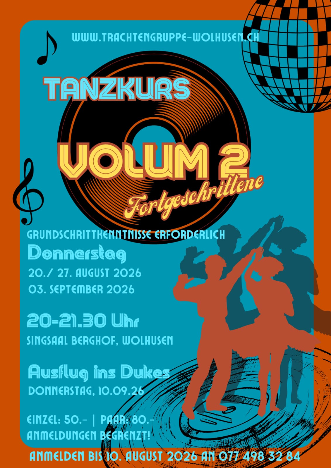 Melde dich für den Tanzkurs an!